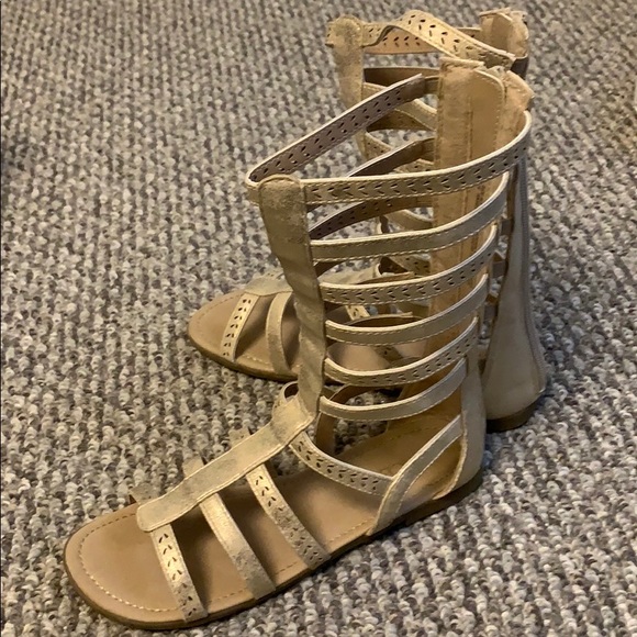girls tall gladiator sandals